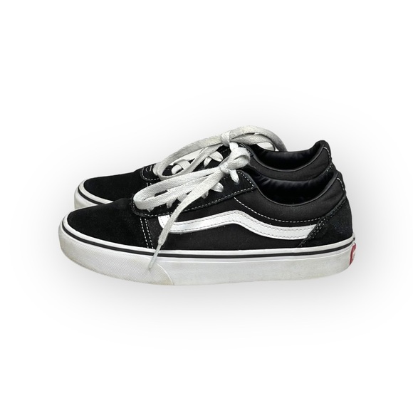 Vans® ✌︎ Classic Old Skool Sidestripe Lace Up Sneaker ✌︎︎ Black Suede ✌︎︎ 4Y 35 - Picture 6 of 16